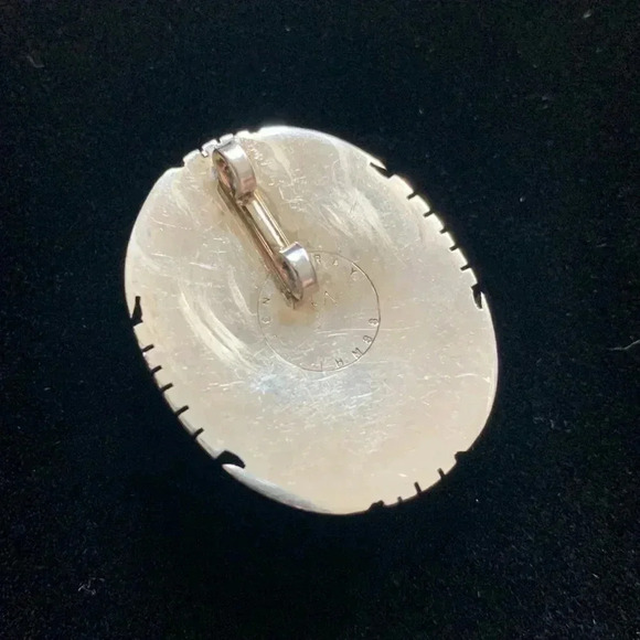 Sterling silver and tiger eye pendant southwestern large - Picture 3 of 7